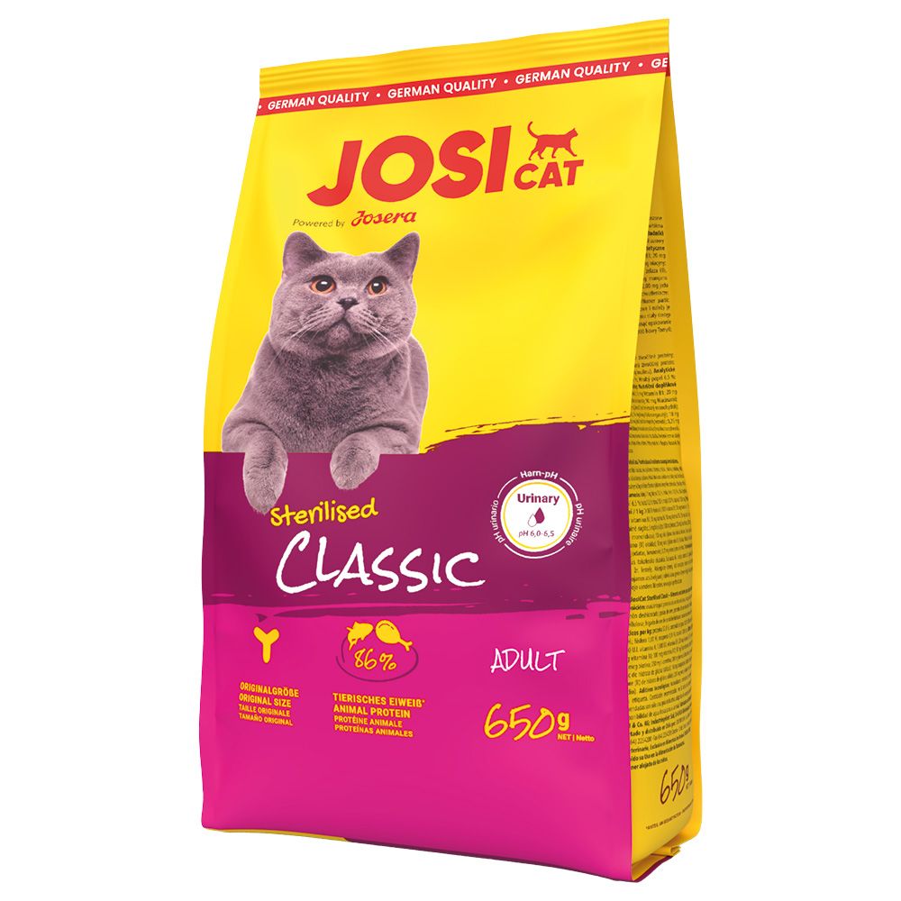 JosiCat Sterilised Classic Salmon 650g