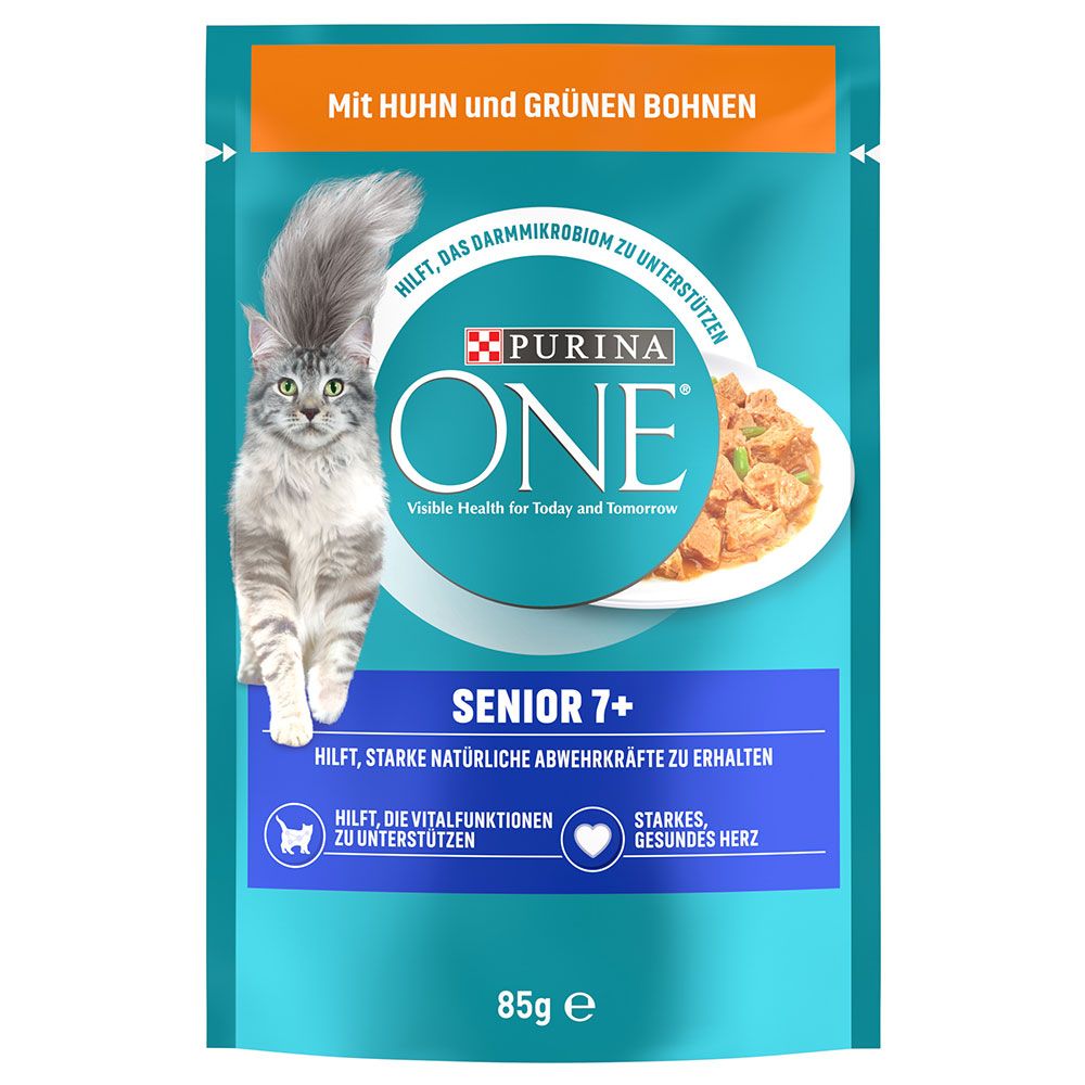 PURINA ONE Senior 7+ with Chicken & Green Beans (26 x 85g)