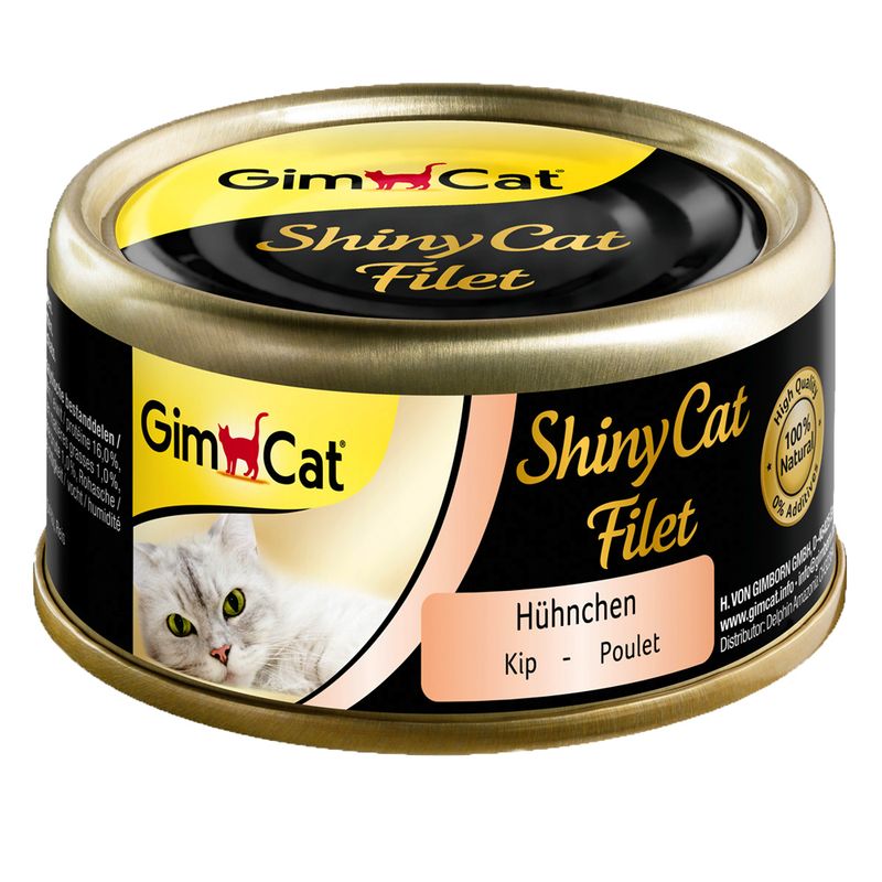 GimCat ShinyCat Cans 6 x 70g Tuna & Anchovies