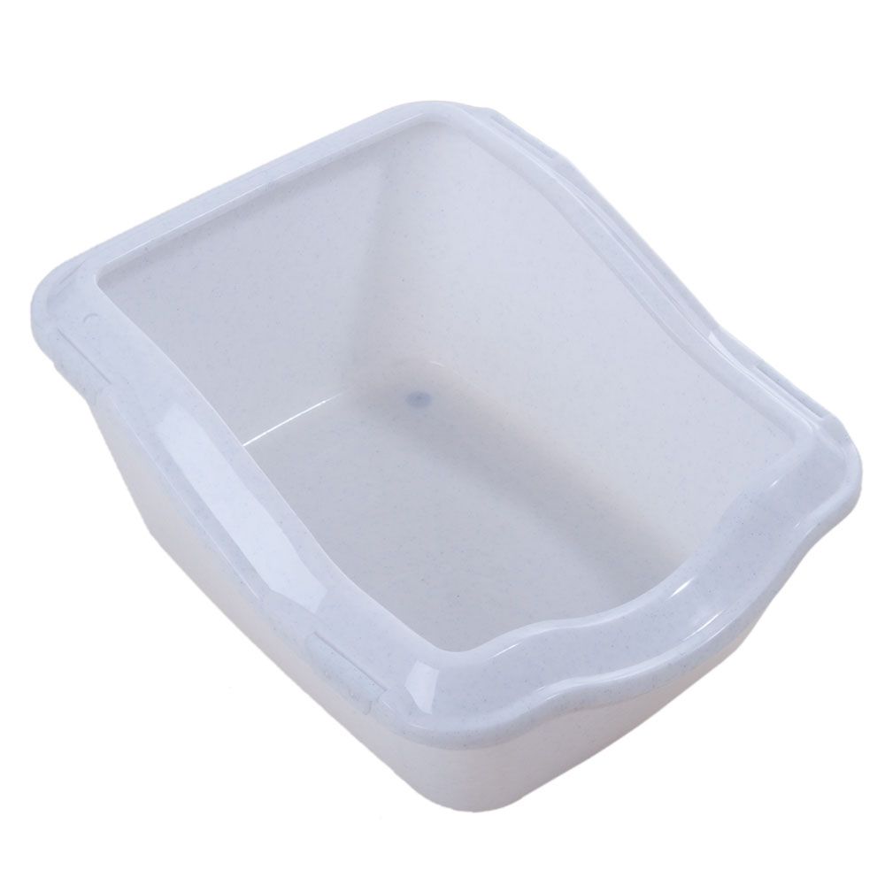 Cleany Cat Litter Tray - Extra Deep White