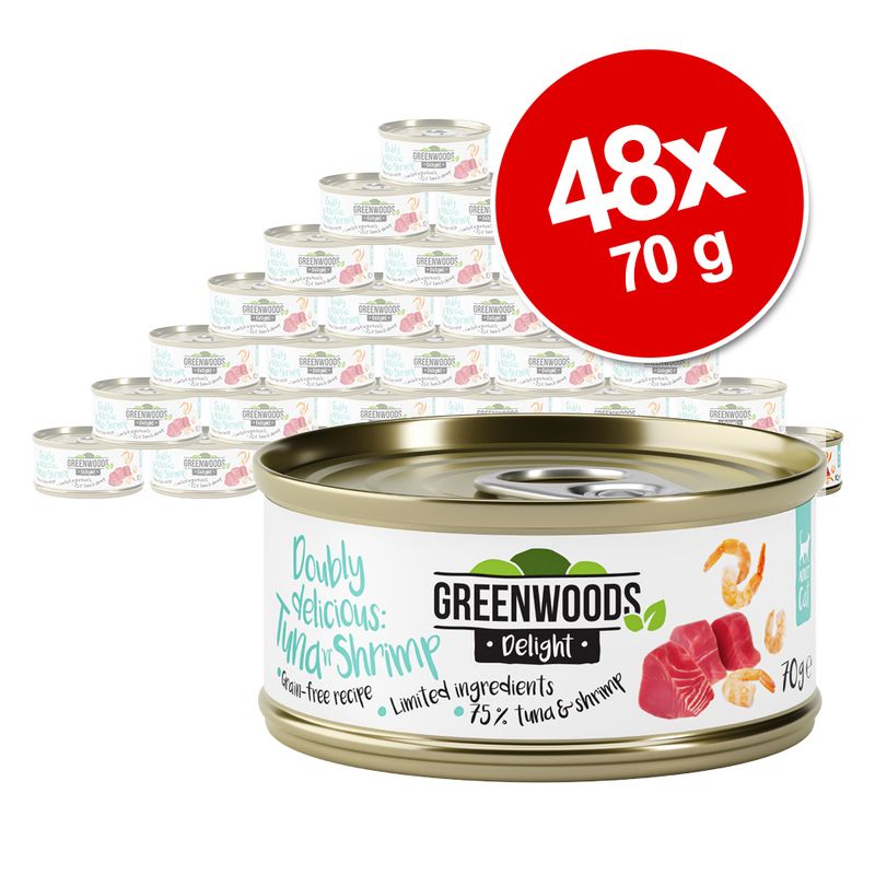 Greenwoods Delight Tuna Fillet with Shrimps 6 x 70g