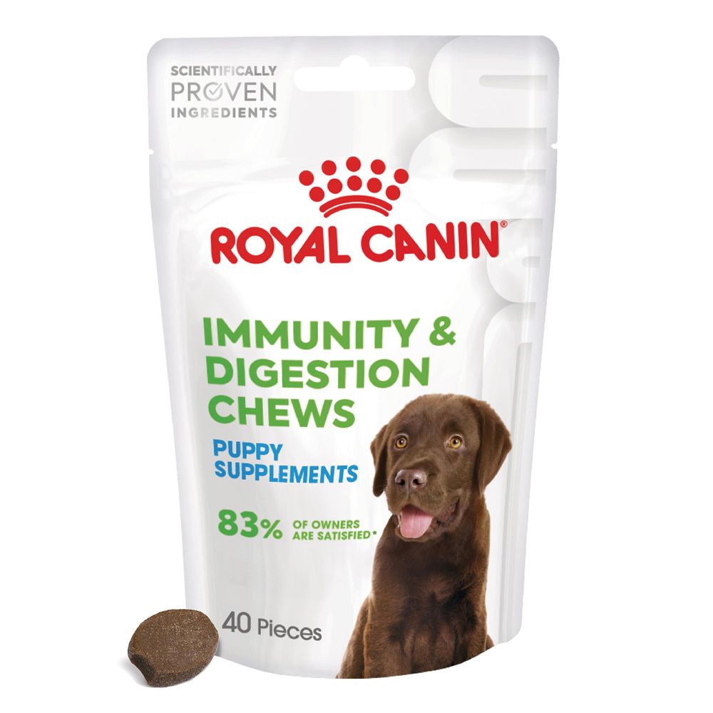 Royal Canin Puppy Immunity & Digestion Supplement Chews 100g (40 pieces)