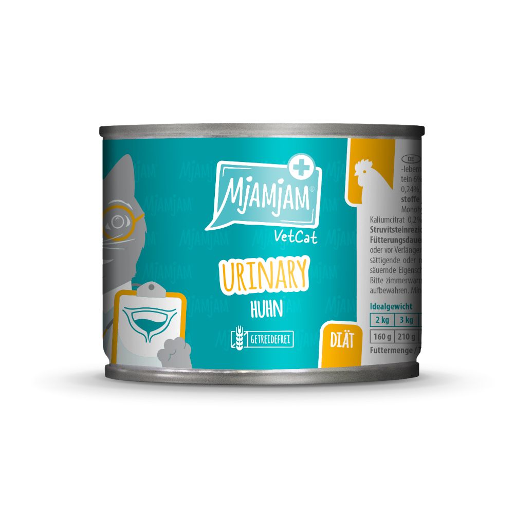 MjAMjAM VetCat Urinary 6 x 200g Chicken