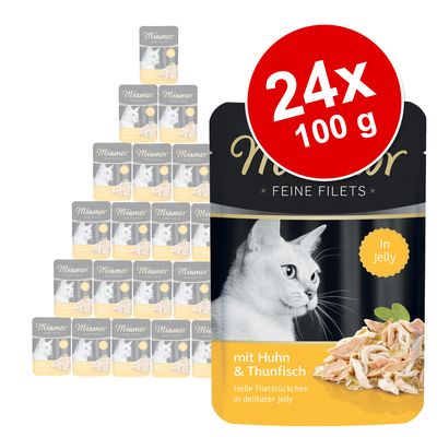 Miamor Fine Fillets in Jelly Saver Pack 24 x 100g Chicken & Tomato