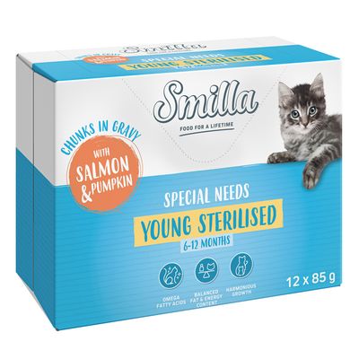 Smilla Special Needs Young Sterilised Chunks in Gravy with Salmon & Pumpkin 12 x 85g