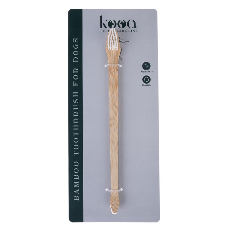 kooa Bamboo Toothbrush for Dogs 1 Piece