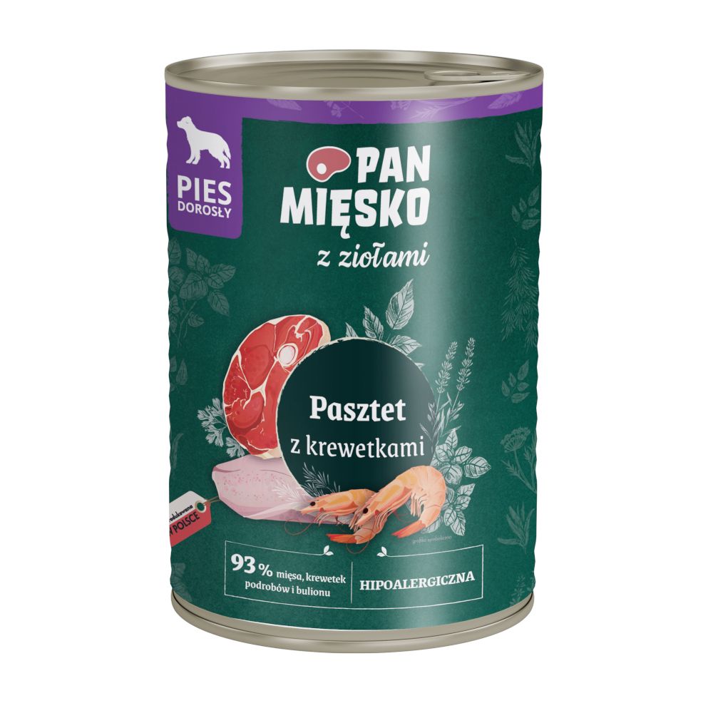 Pan Mięsko Dog 12 x 400g Puppy Turkey with Beef