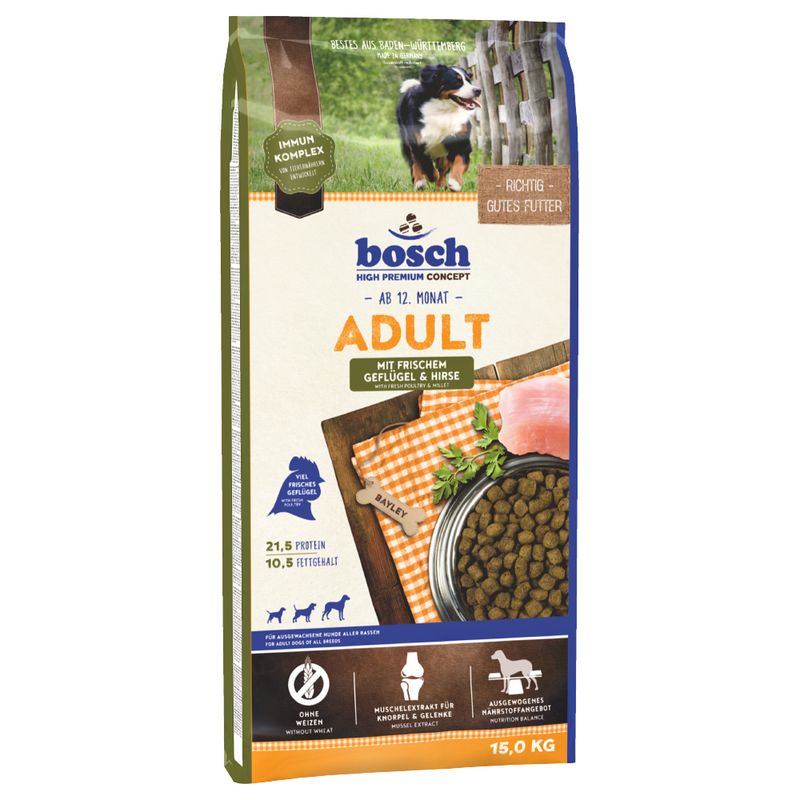 bosch Adult Dry Dog Food Mixed Trial Pack 4 x 1kg 3 Varieties