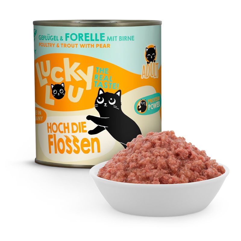 Lucky Lou Adult 6 x 800g Poultry & Trout