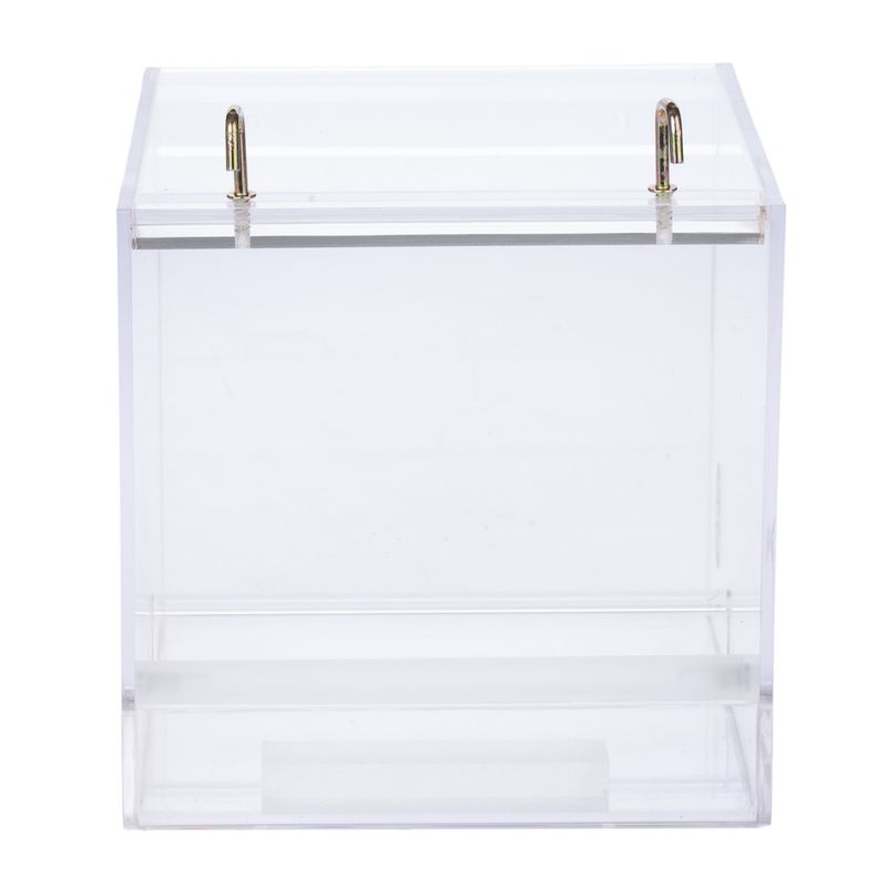 TIAKI No-Mess Acrylic Bird Feeder Size S: 13 x 14 x 13cm (L x W x H)