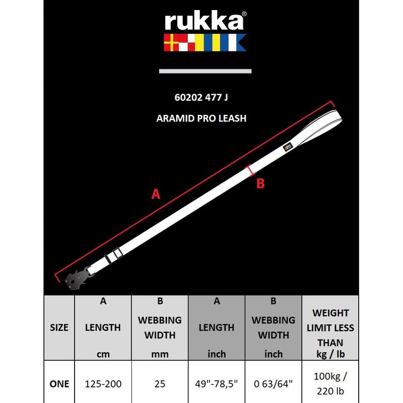 Rukka® Aramid Pro Leash One Size - Black