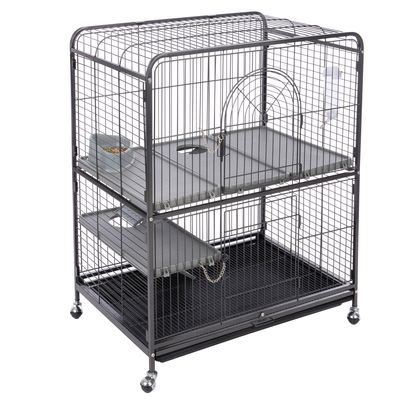 TIAKI Villa Small Pet Cage Main Cage: 79 x 52 x 99.5cm (L x W x H)