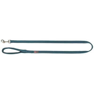 Trixie Premium Leash - Petrol Size: XS-S: 120cm long / 15mm wide