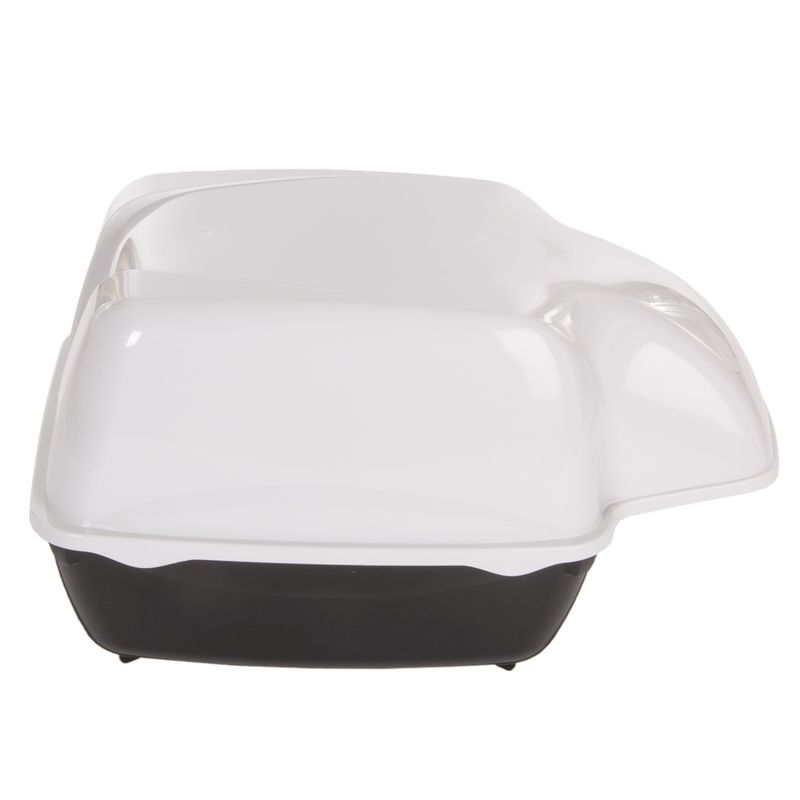 Ferplast Outdoor Cat Litter Tray Black/White