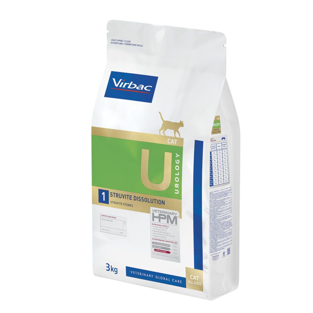 Virbac Veterinary HPM Cat Urology Struvite Dissolution U1 3 kg