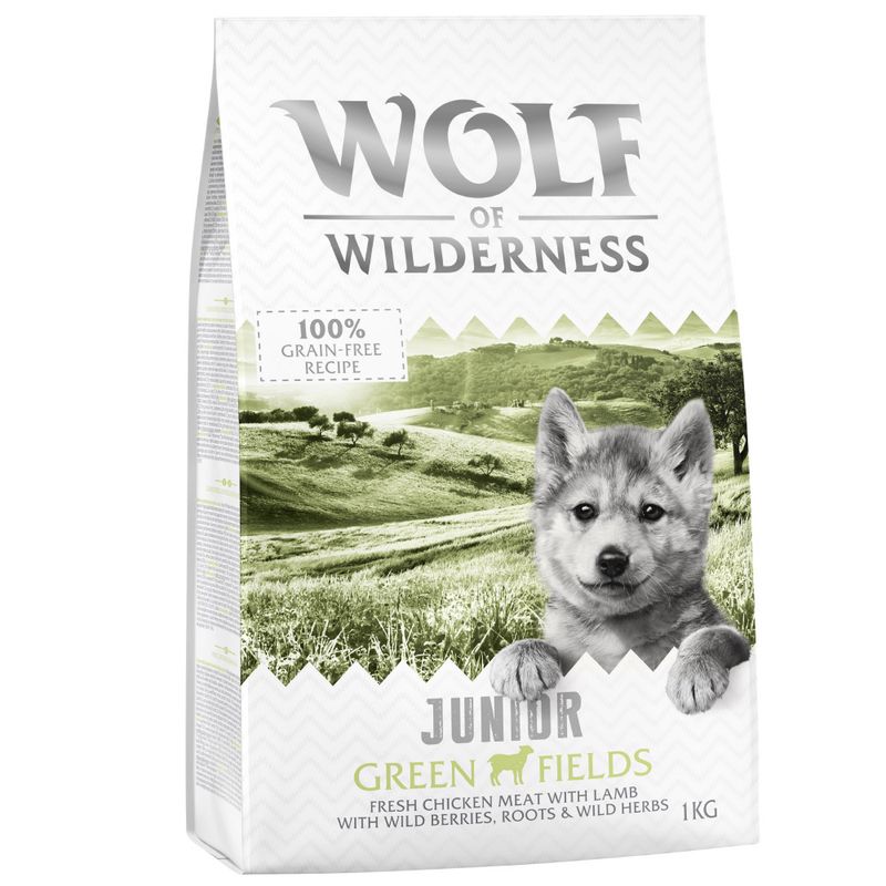 2 x 1kg Wolf of Wilderness Dry Dog Food - Try Now! Adult \