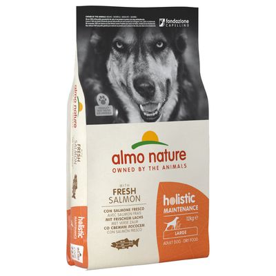 Almo Nature Holistic Large Adult Salmon & Rice Kibble for Dogs 12kg