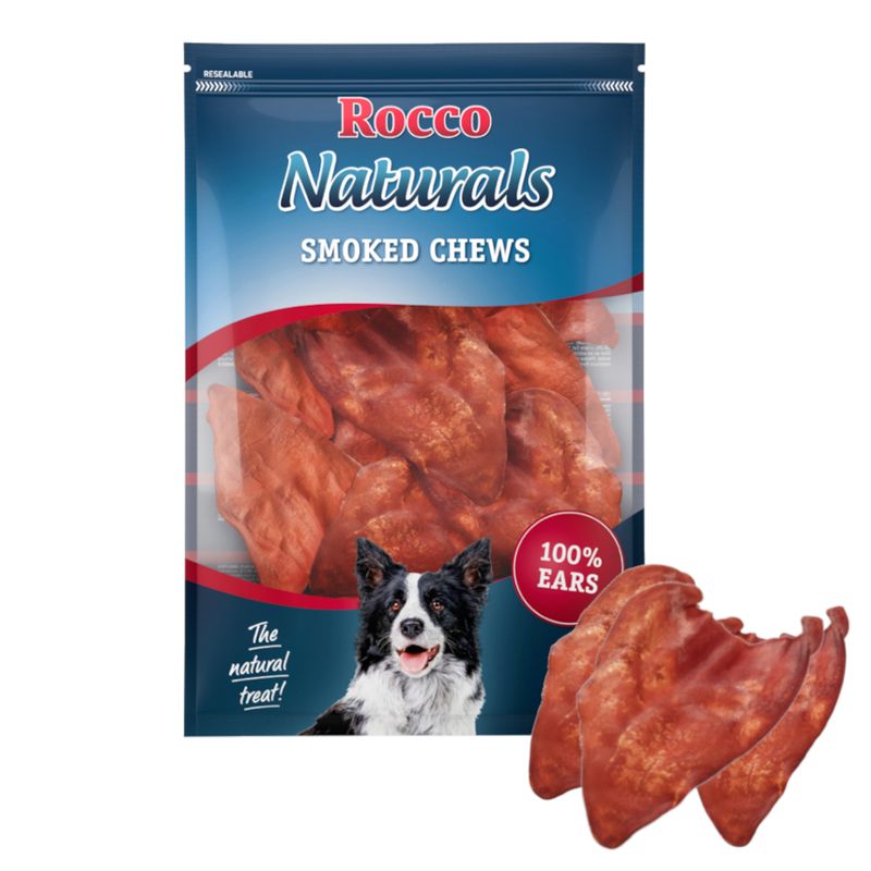 Rocco Smoked Cows' Ear 100 Chews