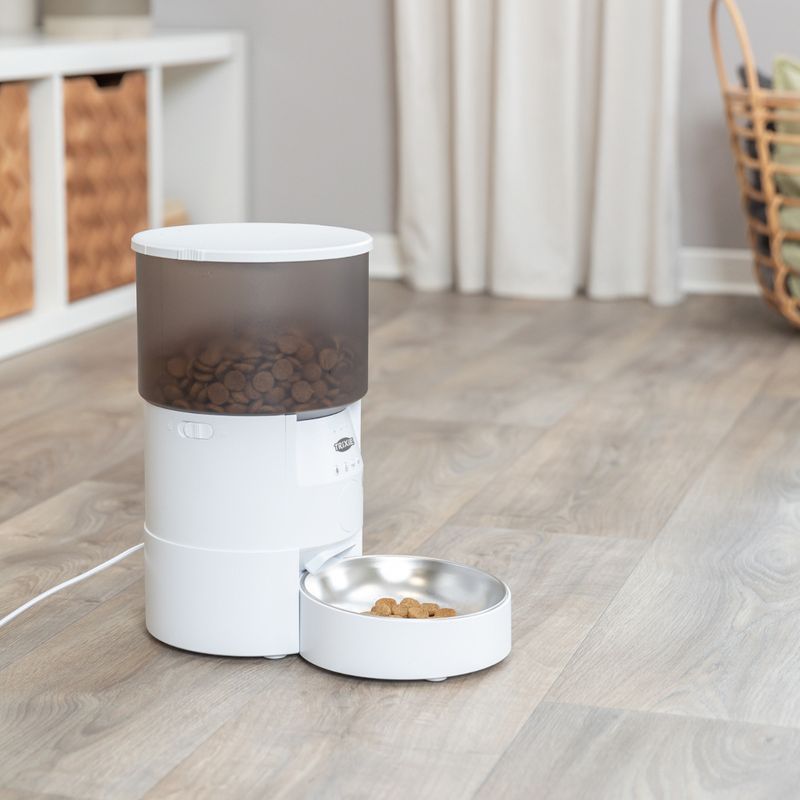Trixie TX-S Smart Automatic Feeder Up to 3 Litres of Dry Food - White
