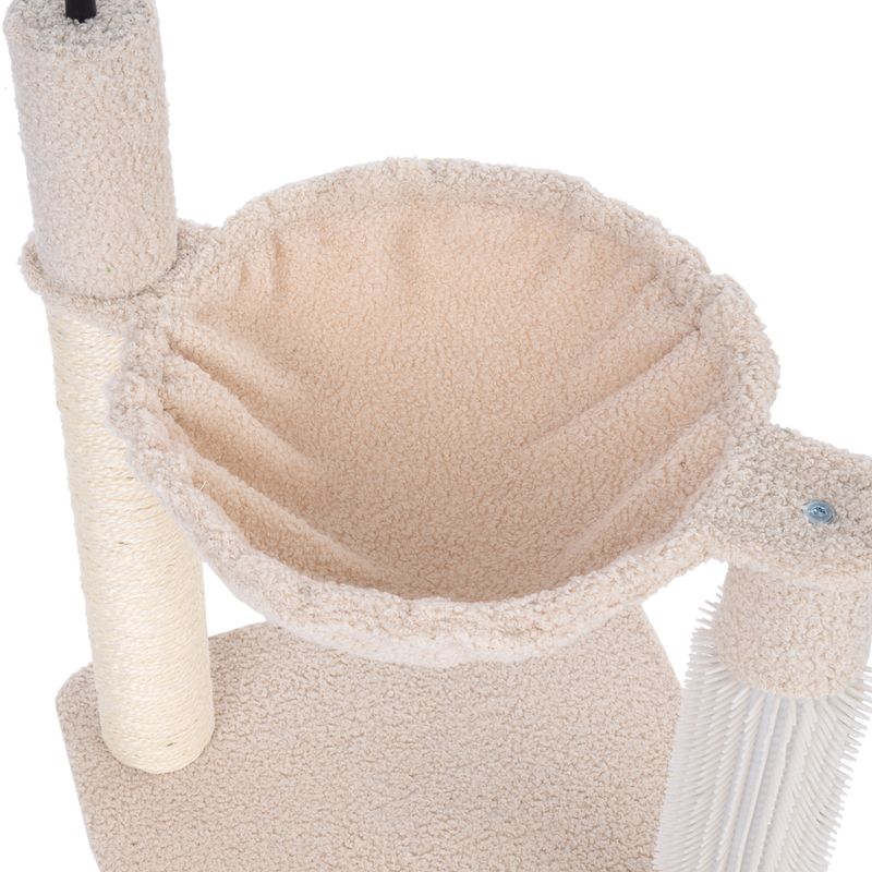 TIAKI Shearly Scratching Post with Hammock Beige