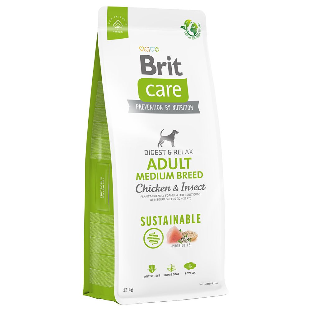 Brit Care Dog Sustainable Adult Medium Breed Chicken & Insects 12kg