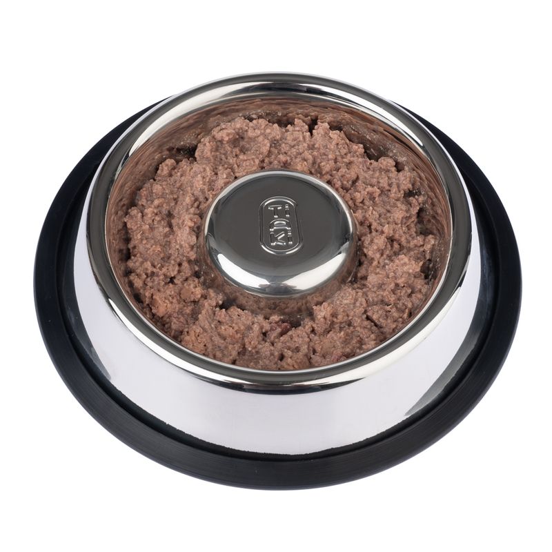 TIAKI Silvered Slow-Feeding Bowl 570ml (24.5cm diameter)