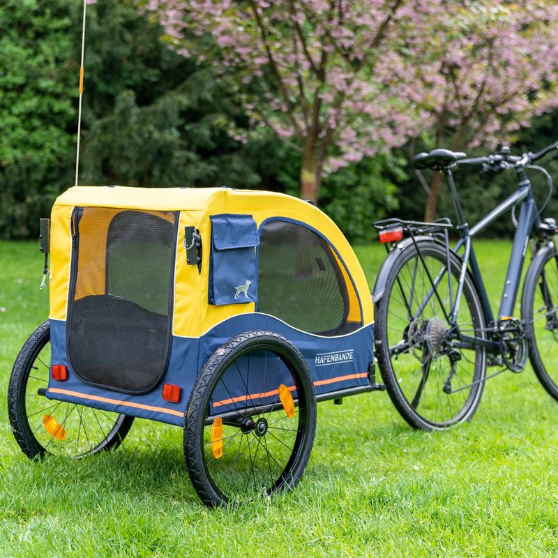 HAFENBANDE Cabby Bicycle Trailer incl. 2 couplings 155 x 74 x 103 cm (L x W x H) / up to 45kg