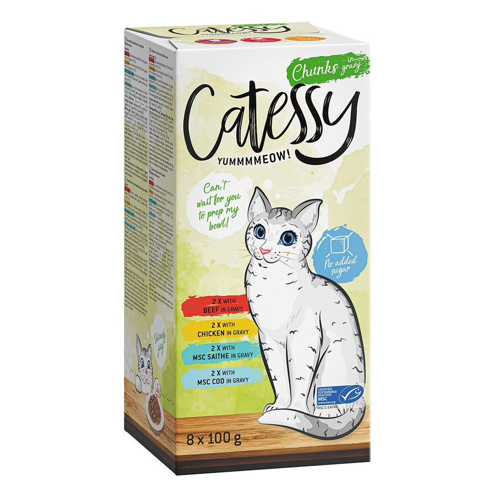 Catessy Trays Mixed Packs Mega Saver Pack 64 x 100g Fine Pâté Mix I