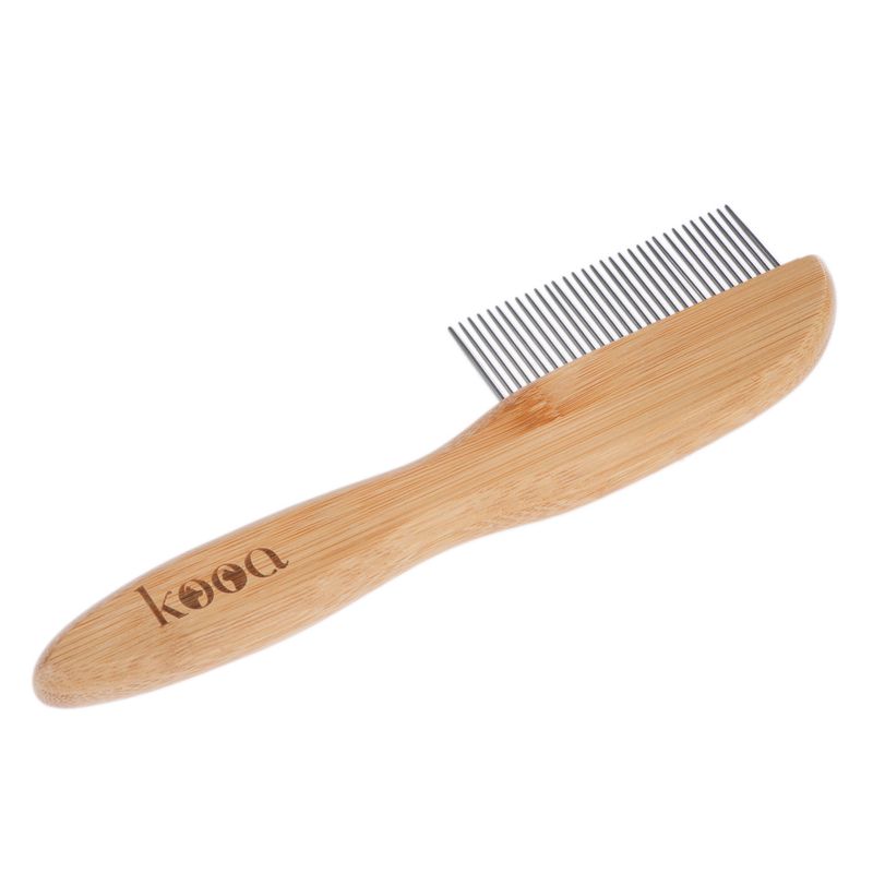 kooa Bamboo Comb with Rotating Pins 21.5 x 5.5cm (L x W)