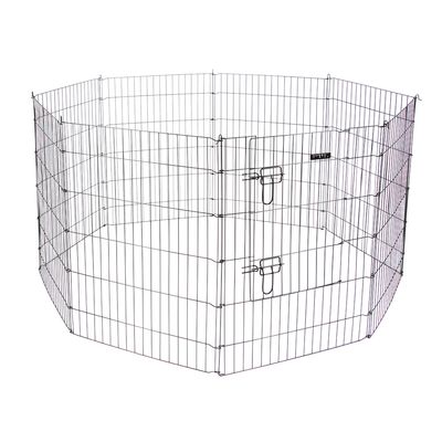 Kerbl Pet Enclosure with Door for Puppies and Small Animals 8 Elements, 57 x 78cm (W x H)
