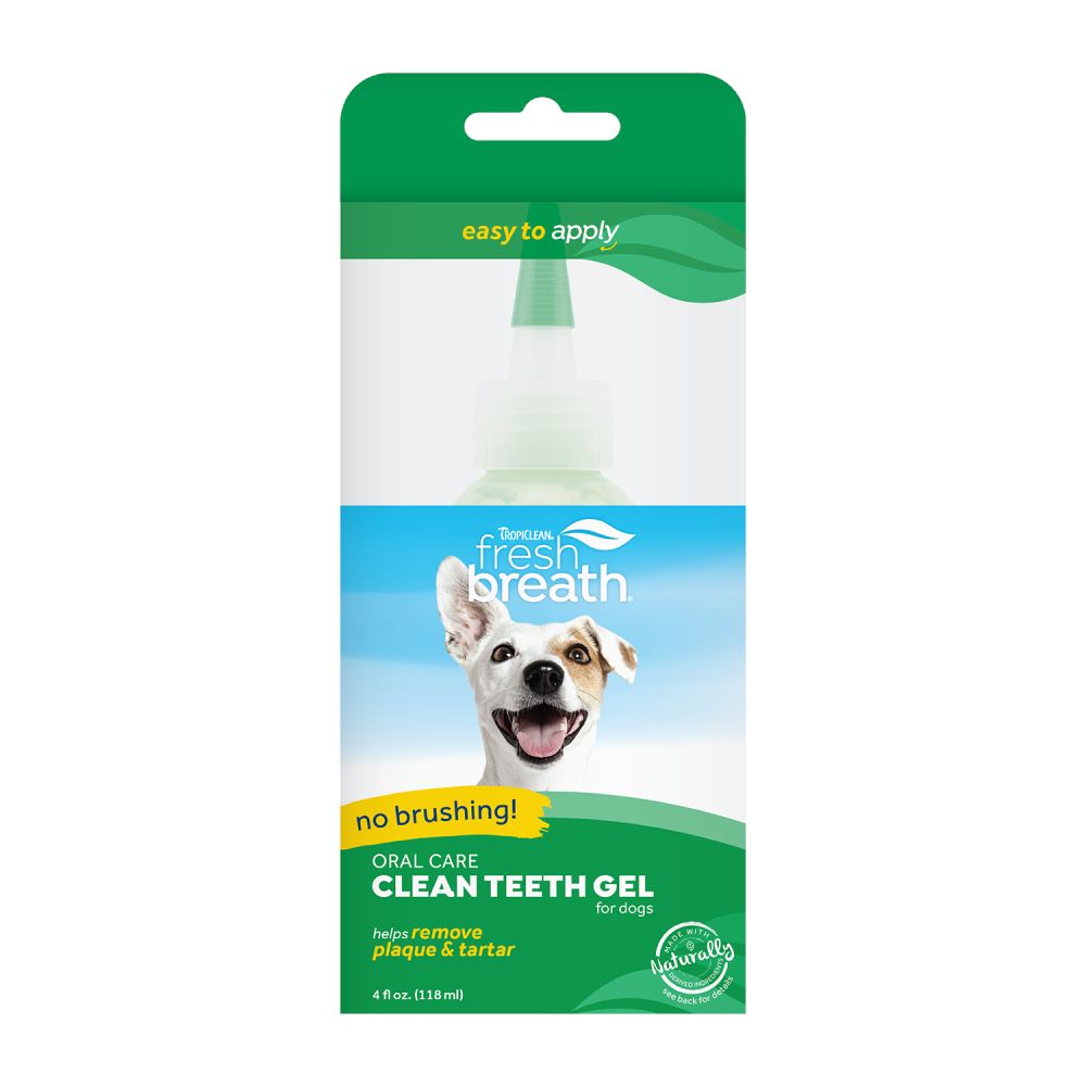 TropiClean Fresh Breath Clean Teeth Gel for Dogs 118ml