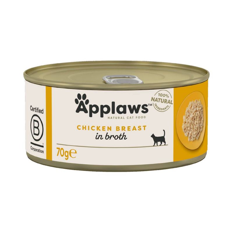 Applaws Cat Food 70g - Chicken in Broth Mixed Pack: Mixed Selection in Broth 12 x 70g
