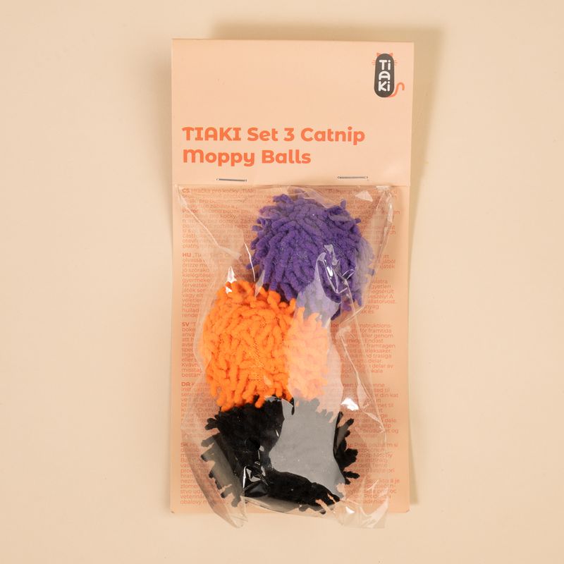 TIAKI Set 3 Halloween Catnip Moppy Balls – 3-Ball Set