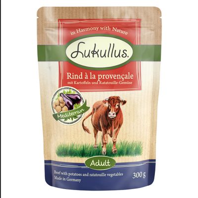 Lukullus Natural Grain-free Pouches 6 x 300g Duck & Veal