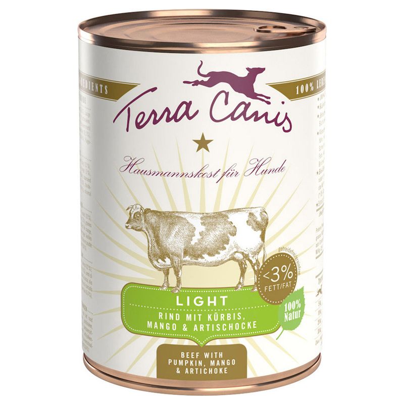 Terra Canis Light 6 x 400g Turkey with Celery, Banana & Sea Buckthorn