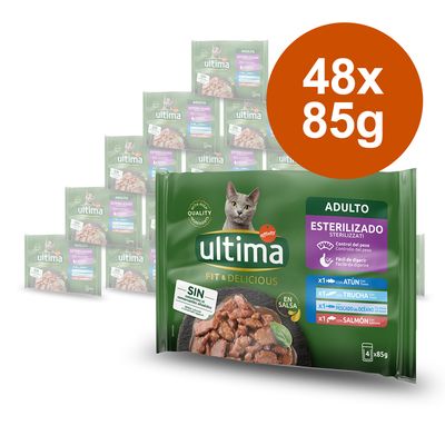 Ultima Cat Sterilised 48 x 85g Meat Selection