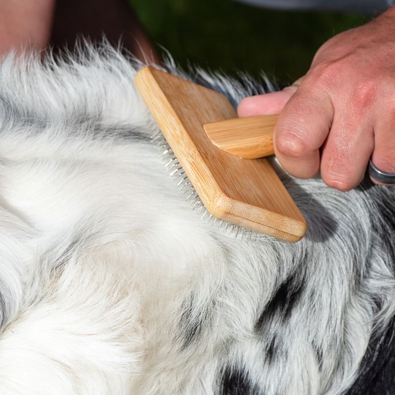 kooa Bamboo Slicker Brush 15.5 x 12.2cm (L x W)