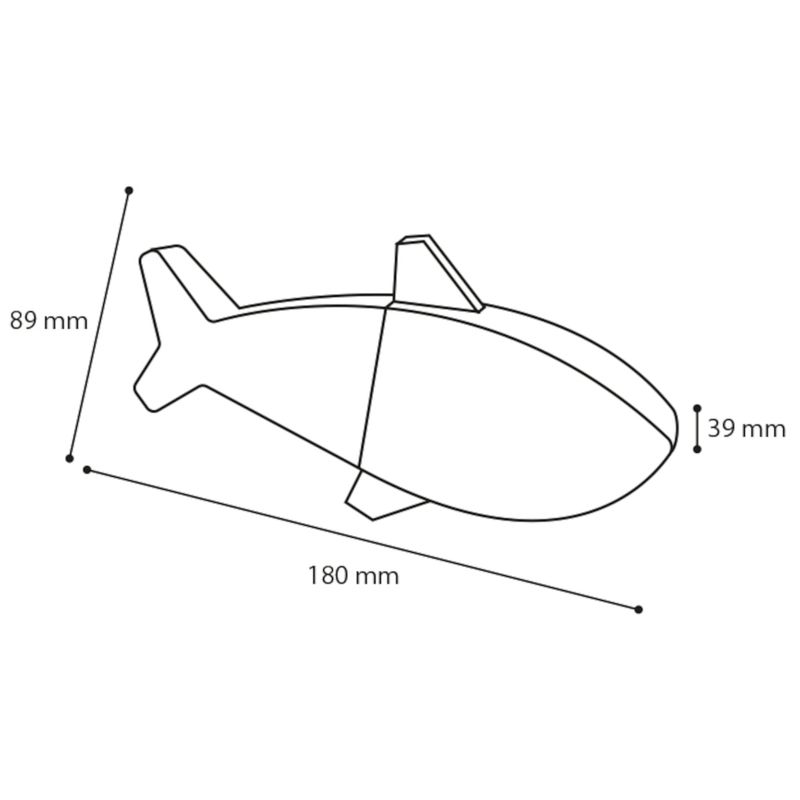 Flamingo Snowy Fish Dog Toy 18 x 8.9 X 3.9cm (L x W x H)