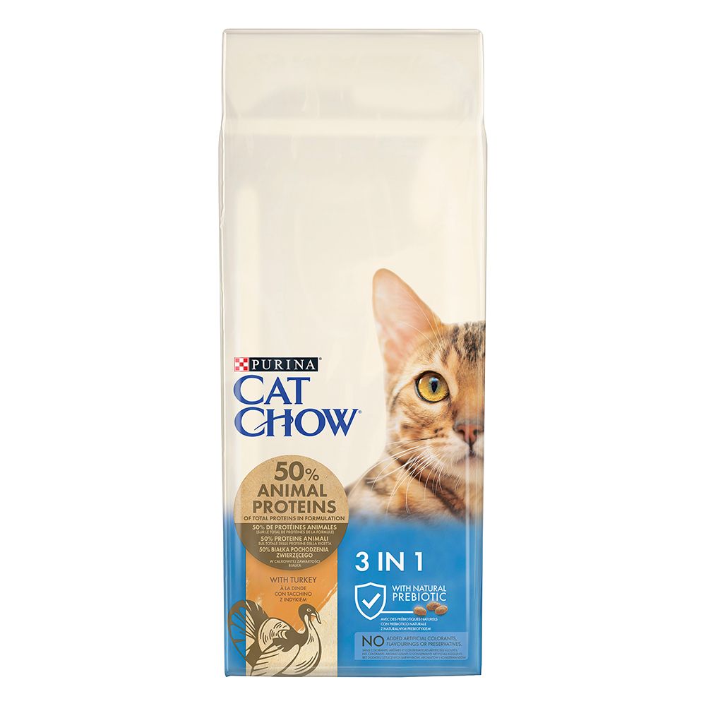 PURINA Cat Chow Special Care 3in1 with Turkey Economy package: 2 x 15 kg