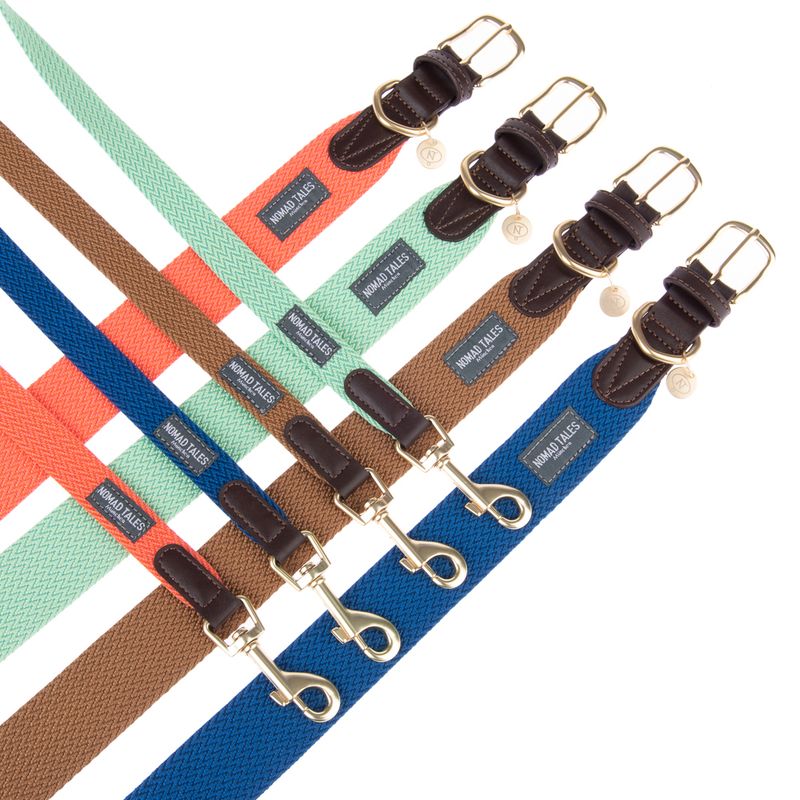 Nomad Tales Bloom Necklace, sapphire Size XL: approx. 52 - 58 cm neck circumference, W 38 mm