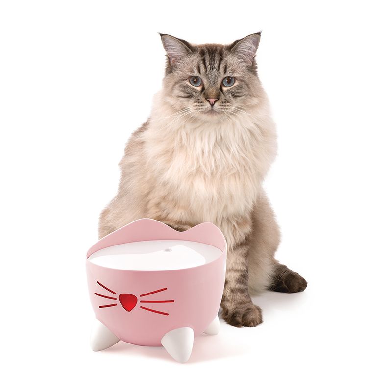 Catit PIXI Pink Drinking Fountain Drinking Fountain (2.5 Litres)