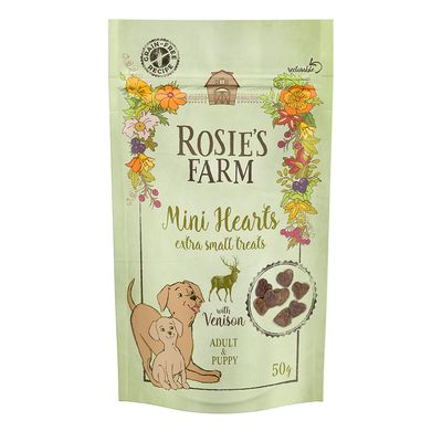 Rosie's Farm Puppy & Adult Mini Hearts - Game 50g