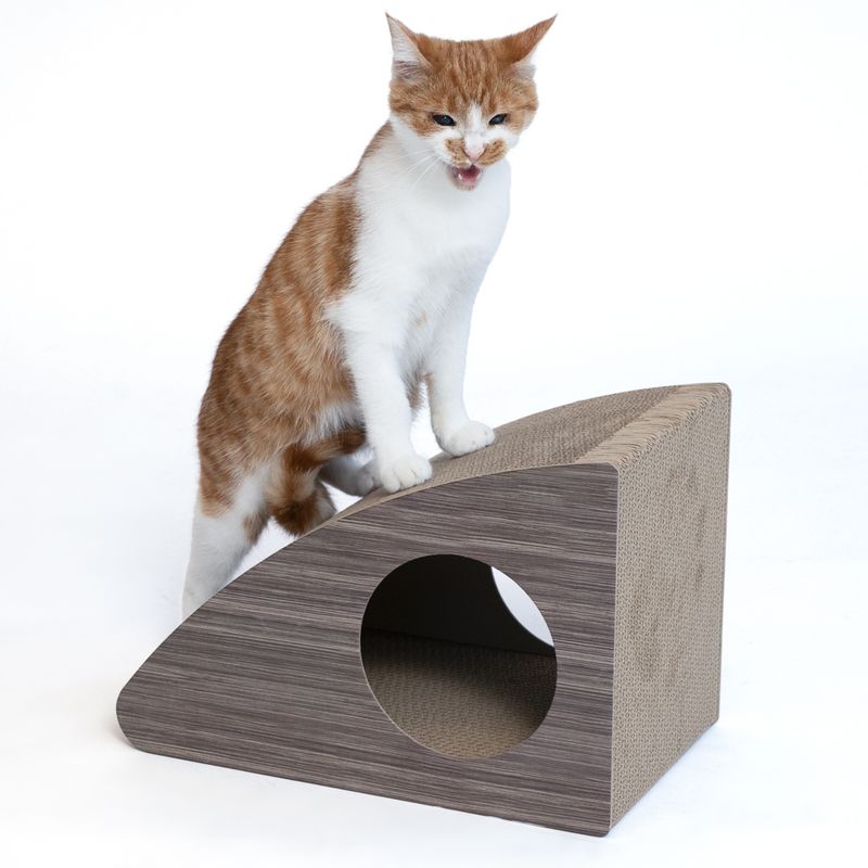 Modern Living Oviedo Triangular Scratcher approx. 27 x 24 x 39.5cm (L x W x H)