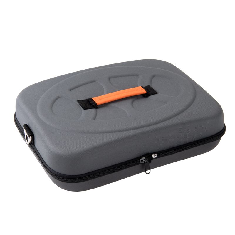 Collapsible Transport Case Grey & Orange: 42 x 32 x 30cm (L x W x H)