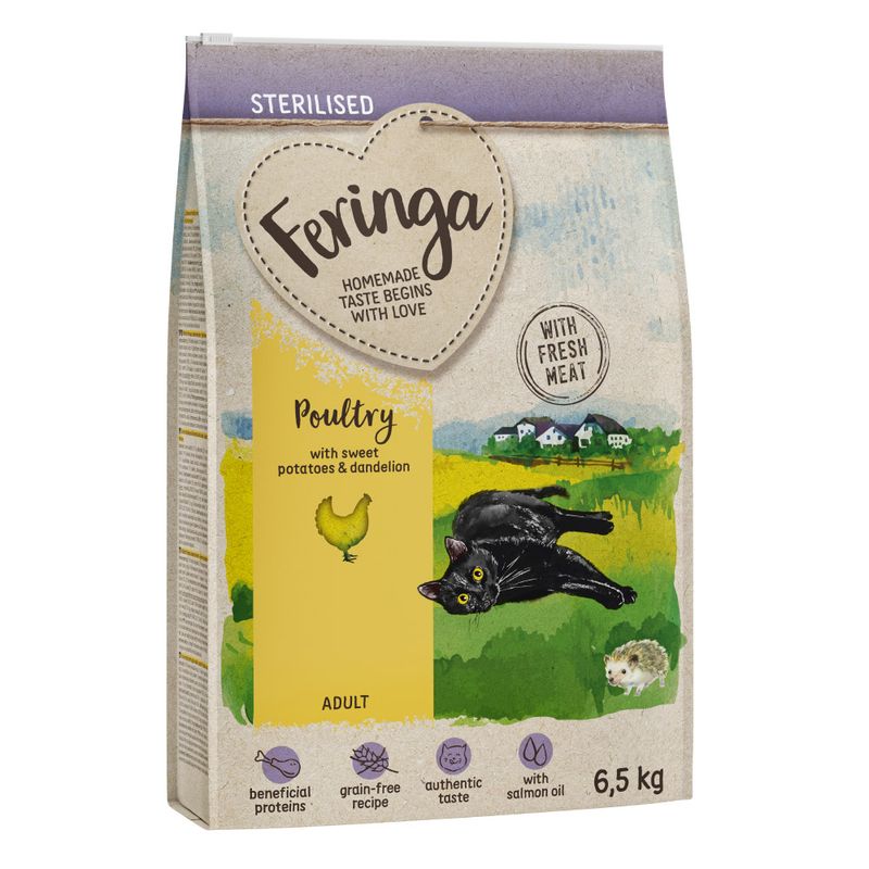 Feringa Dry Cat Food Economy Packs Classic Duck (2 x 6.5kg)