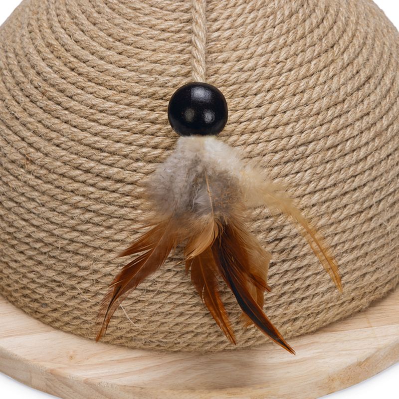 Designed by Lotte Vivi Half Wooden Scratching Ball 34.5 x 18.5cm (diameter x H)