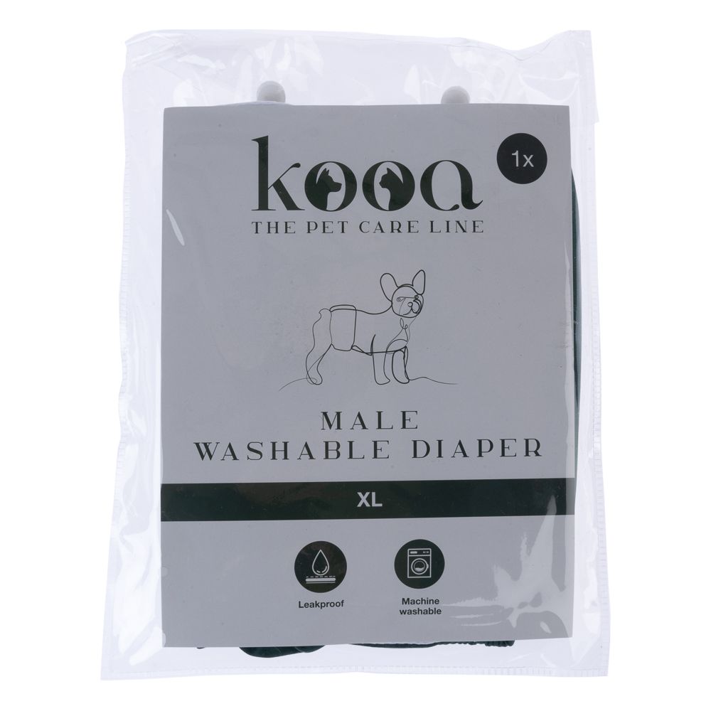 kooa Washable Nappy for Male Dogs Size S