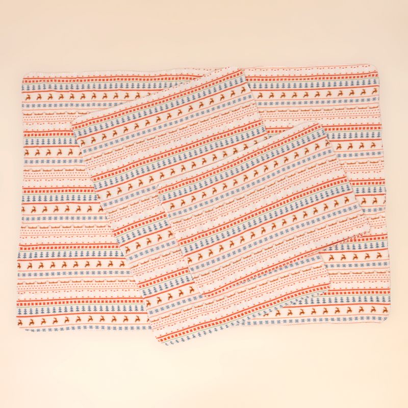 TIAKI Cosy Blanket with Nordic Winter Pattern Size S: 100 x 70 cm (L x W)