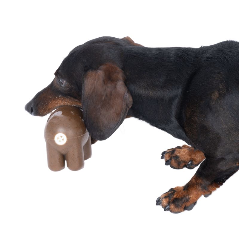 TIAKI Hippo Squeaky Chew Toy 13.5 x 6 x 8 cm (L x W x H)