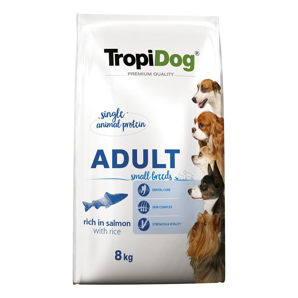 Tropidog Premium Adult Small Salmon 8kg